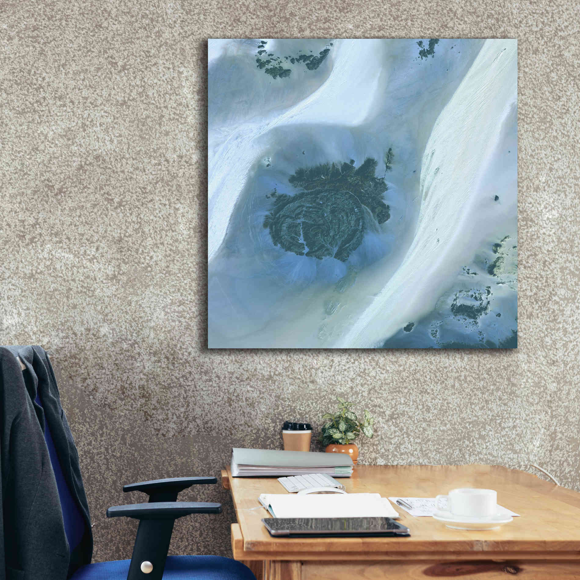 'Earth as Art: Sahara Desert' Canvas Wall Art,37 x 37