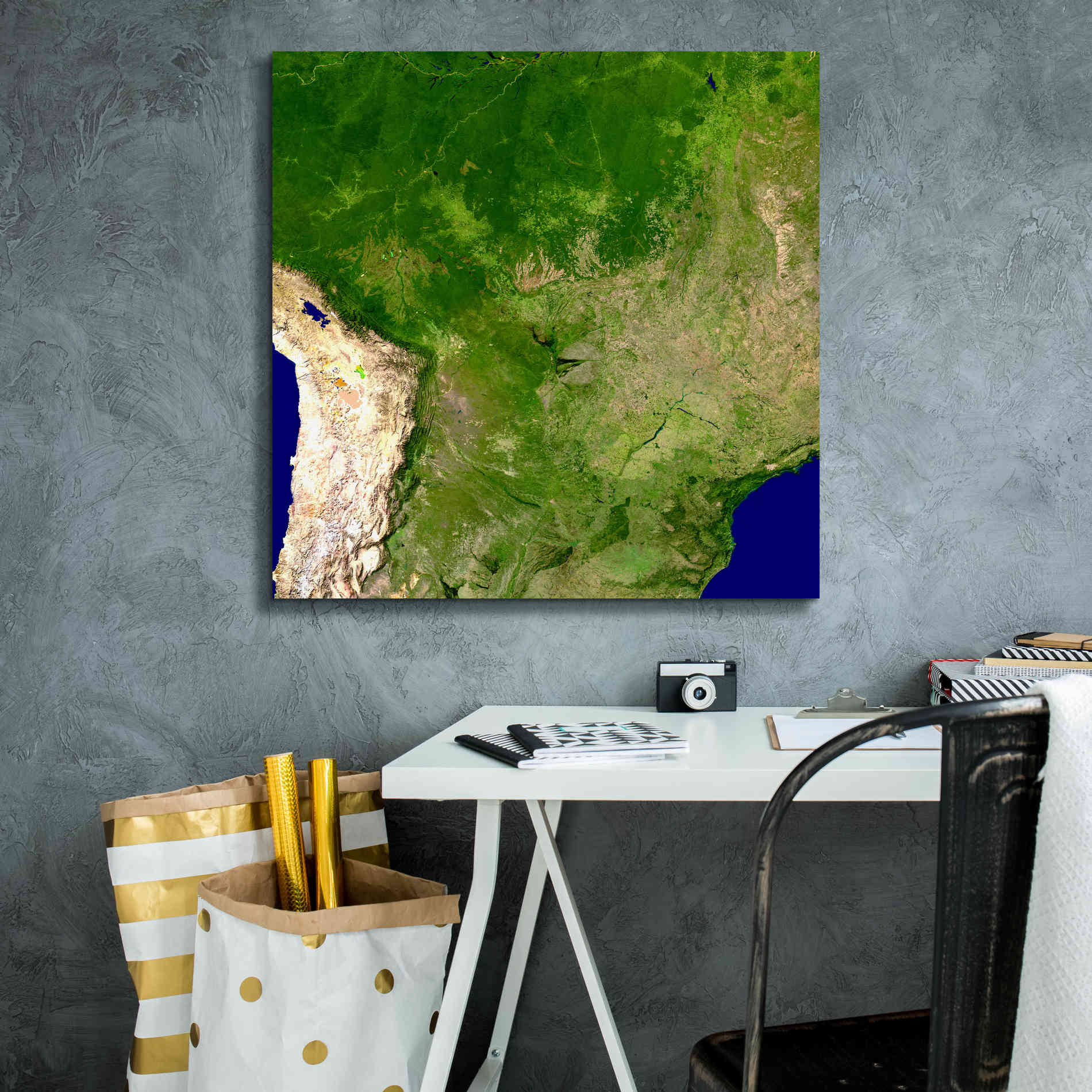 'Earth as Art: South America' Canvas Wall Art,26 x 26