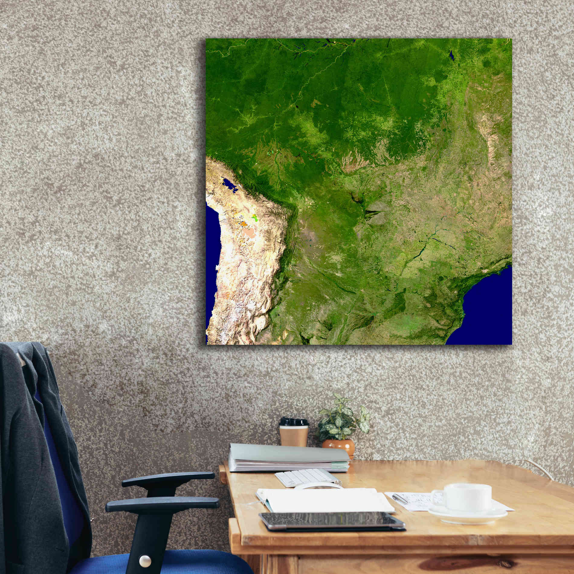 'Earth as Art: South America' Canvas Wall Art,37 x 37