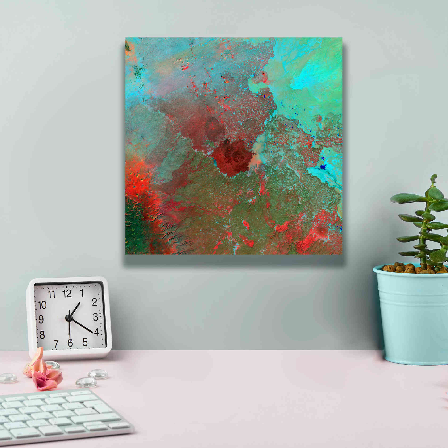 'Earth as Art: The Syrian Desert' Canvas Wall Art,12 x 12