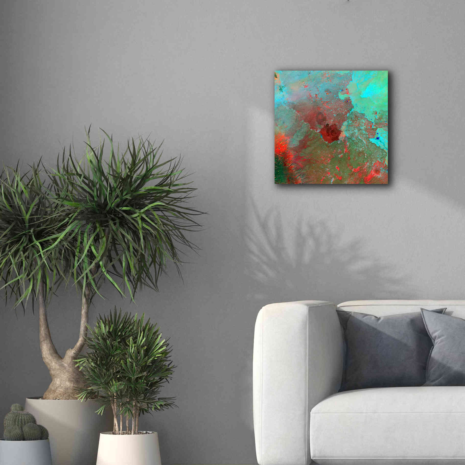 'Earth as Art: The Syrian Desert' Canvas Wall Art,18 x 18