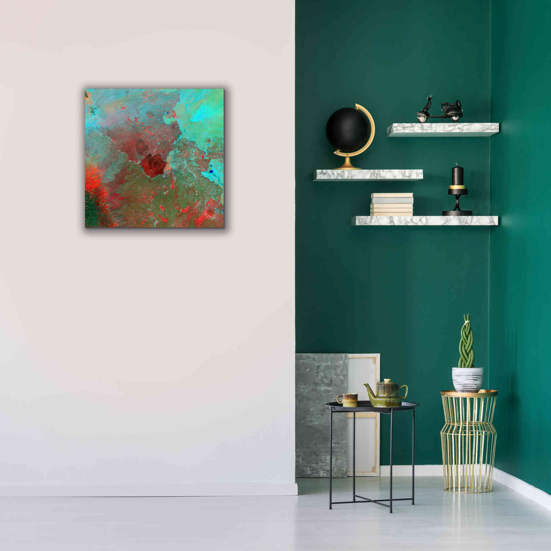 'Earth as Art: The Syrian Desert' Canvas Wall Art,26 x 26
