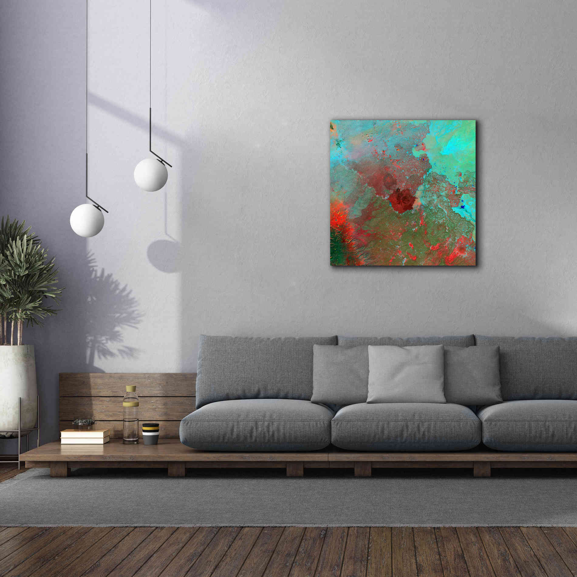 'Earth as Art: The Syrian Desert' Canvas Wall Art,37 x 37