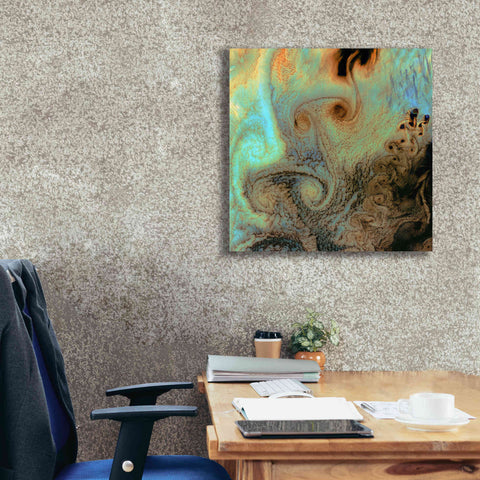 Image of 'Earth as Art: Von Karman Vortices' Canvas Wall Art,26 x 26