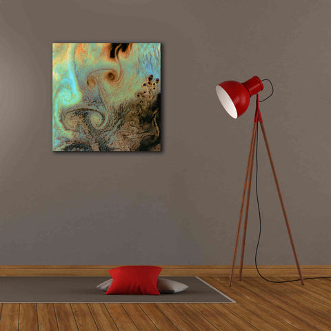 Image of 'Earth as Art: Von Karman Vortices' Canvas Wall Art,26 x 26