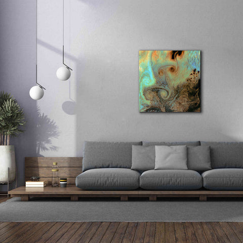Image of 'Earth as Art: Von Karman Vortices' Canvas Wall Art,37 x 37