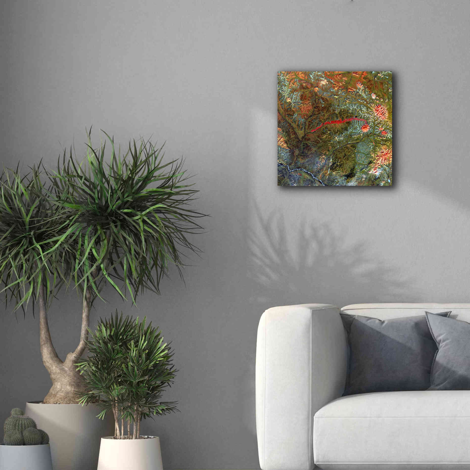 'Earth as Art: Anyuyskiy Volcano,' Canvas Wall Art,18 x 18