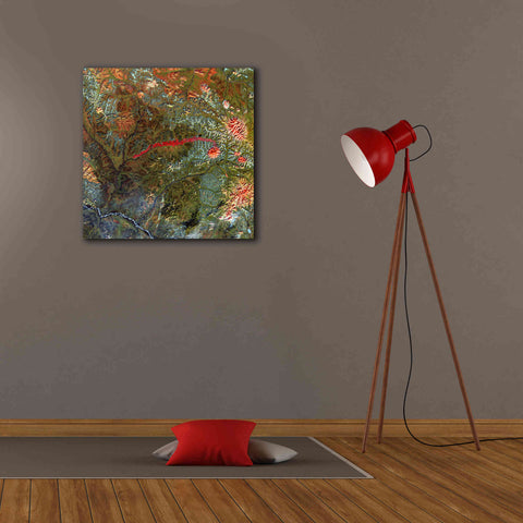 Image of 'Earth as Art: Anyuyskiy Volcano,' Canvas Wall Art,26 x 26