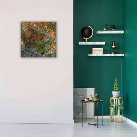 Image of 'Earth as Art: Anyuyskiy Volcano,' Canvas Wall Art,26 x 26
