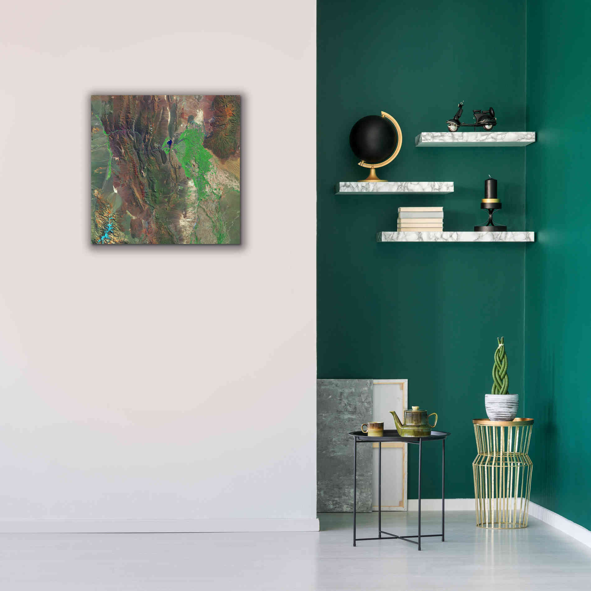 'Earth as Art: Barreal Blanco,' Canvas Wall Art,26 x 26