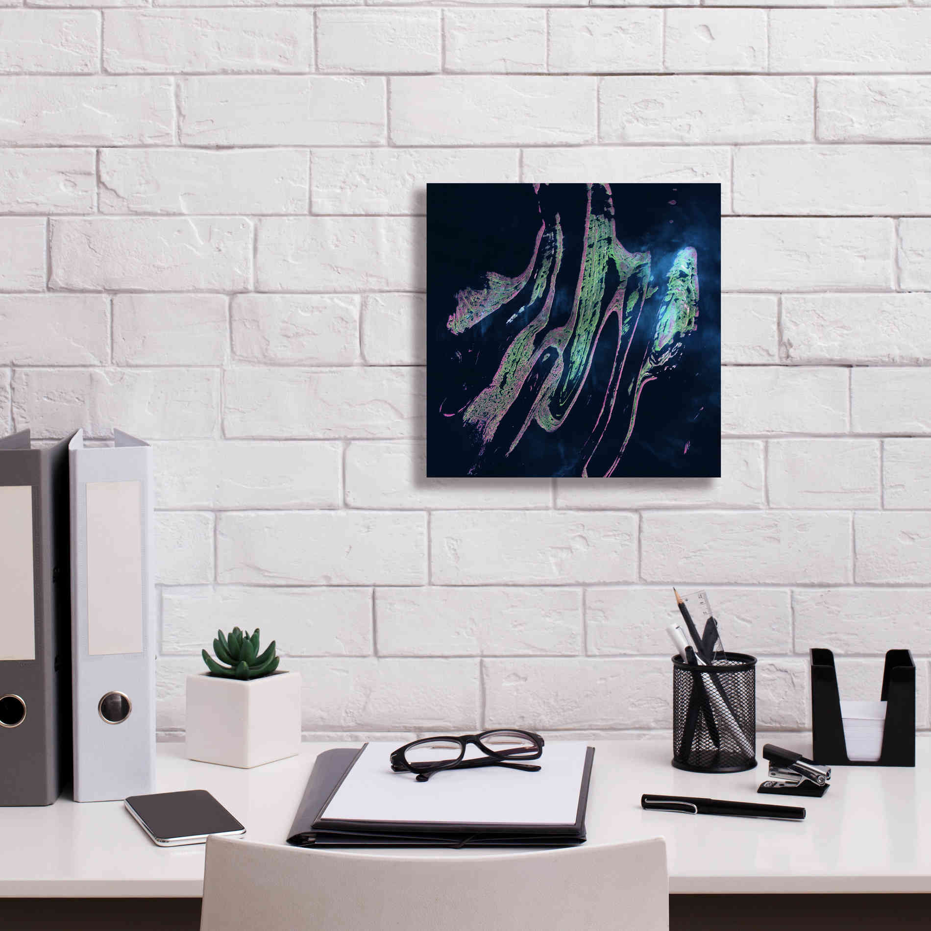 'Earth as Art: Belcher Islands,' Canvas Wall Art,12 x 12