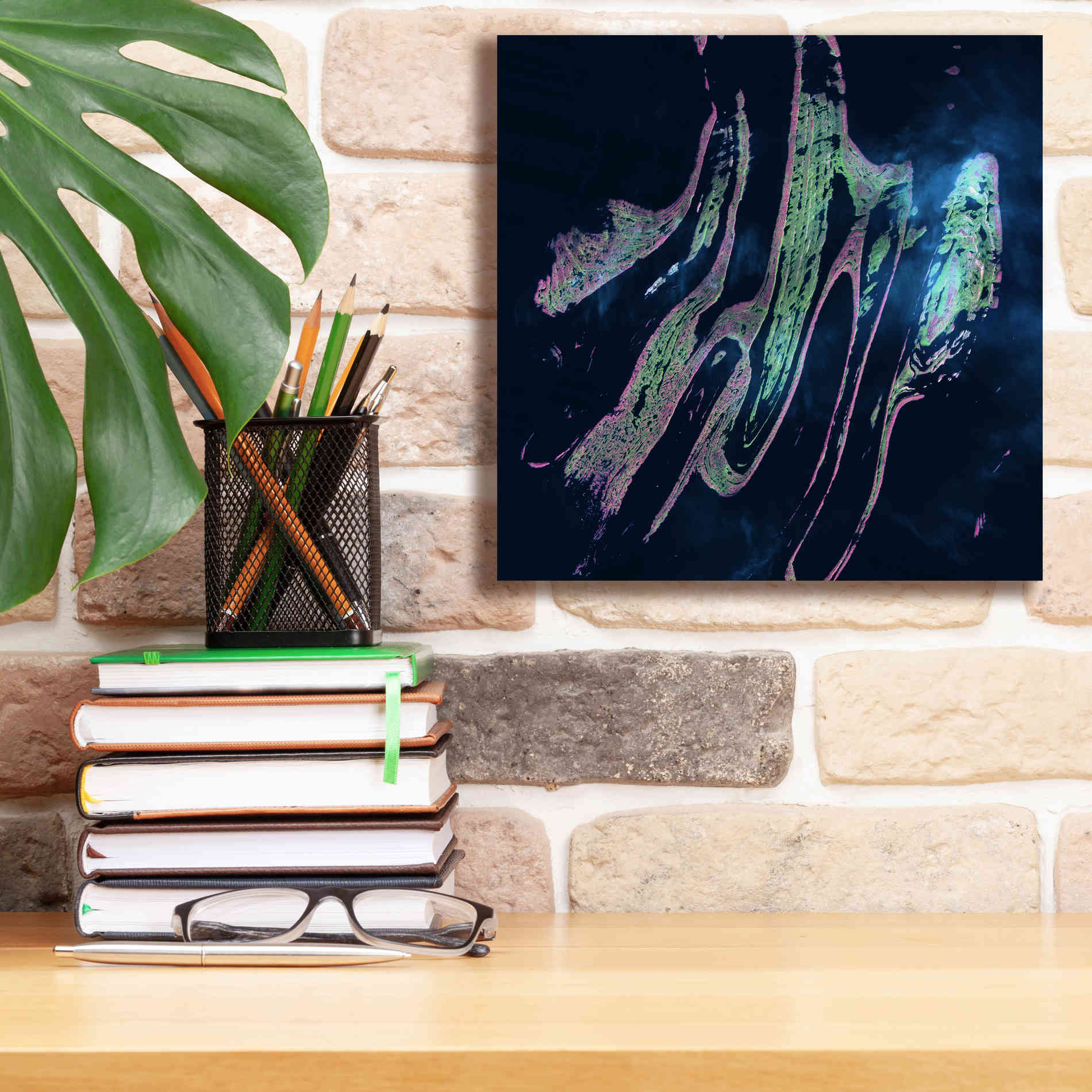 'Earth as Art: Belcher Islands,' Canvas Wall Art,12 x 12