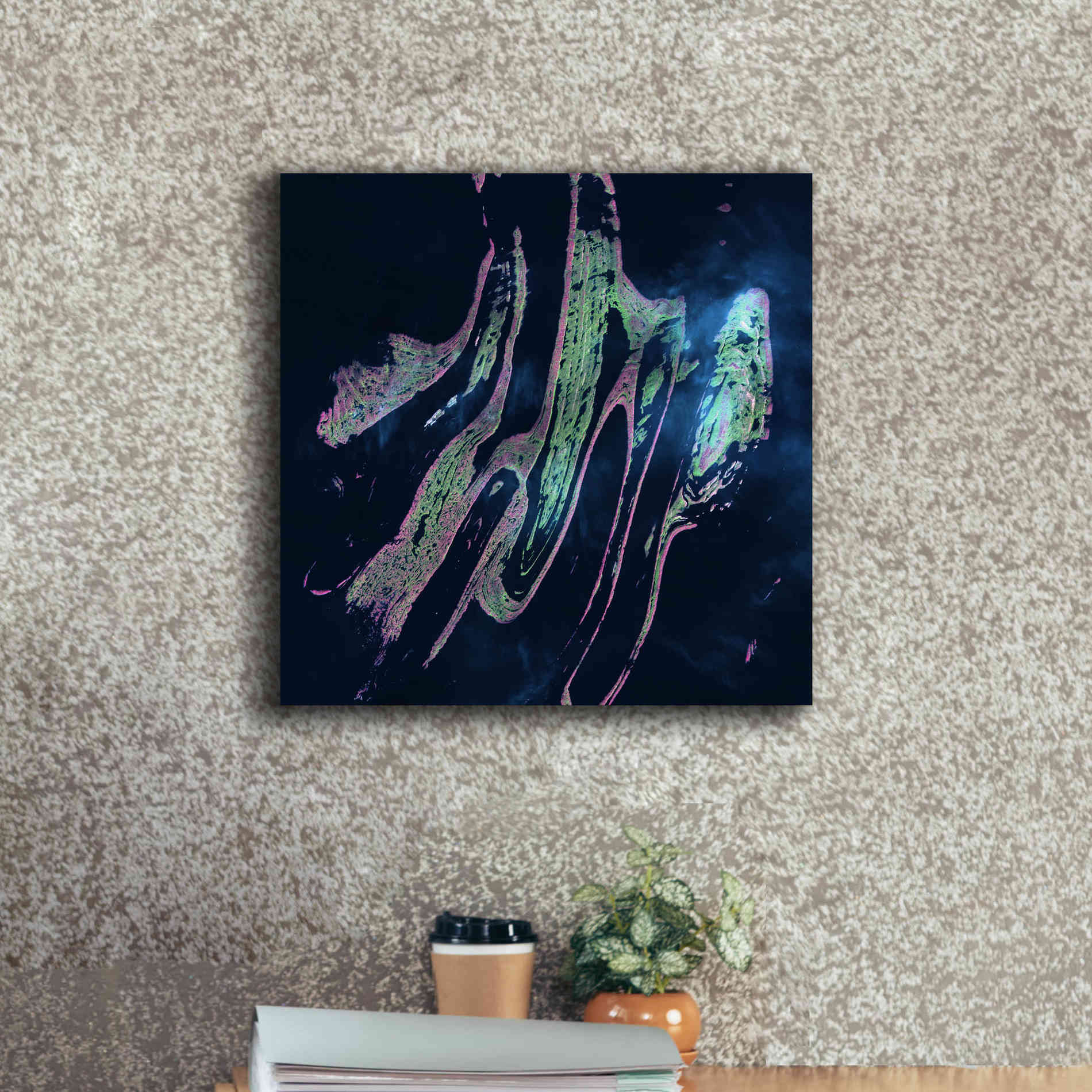 'Earth as Art: Belcher Islands,' Canvas Wall Art,18 x 18