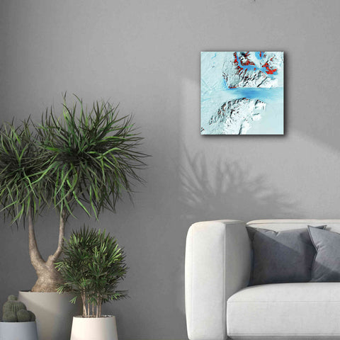 Image of 'Earth as Art: Byrd Glacier,' Canvas Wall Art,18 x 18