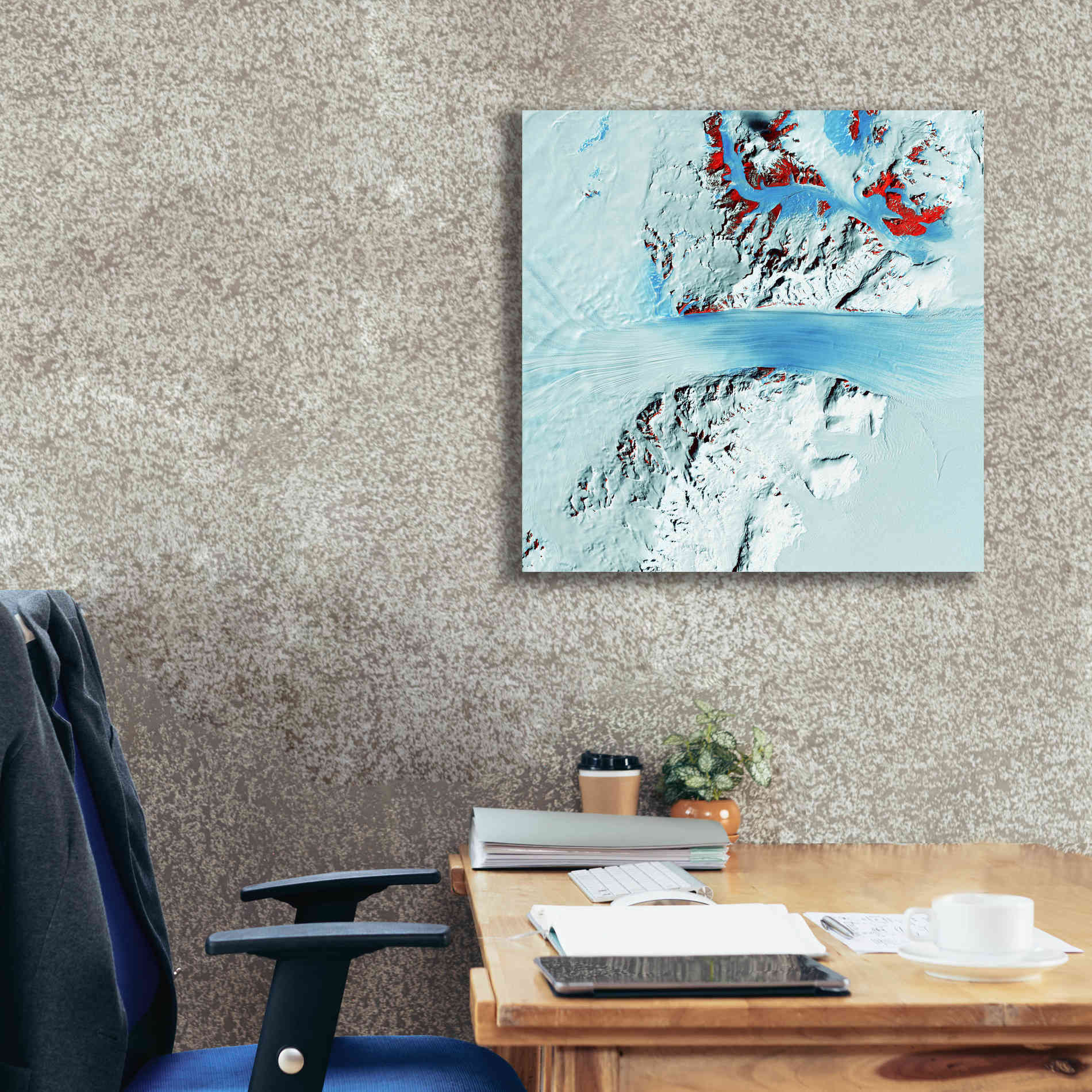 'Earth as Art: Byrd Glacier,' Canvas Wall Art,26 x 26