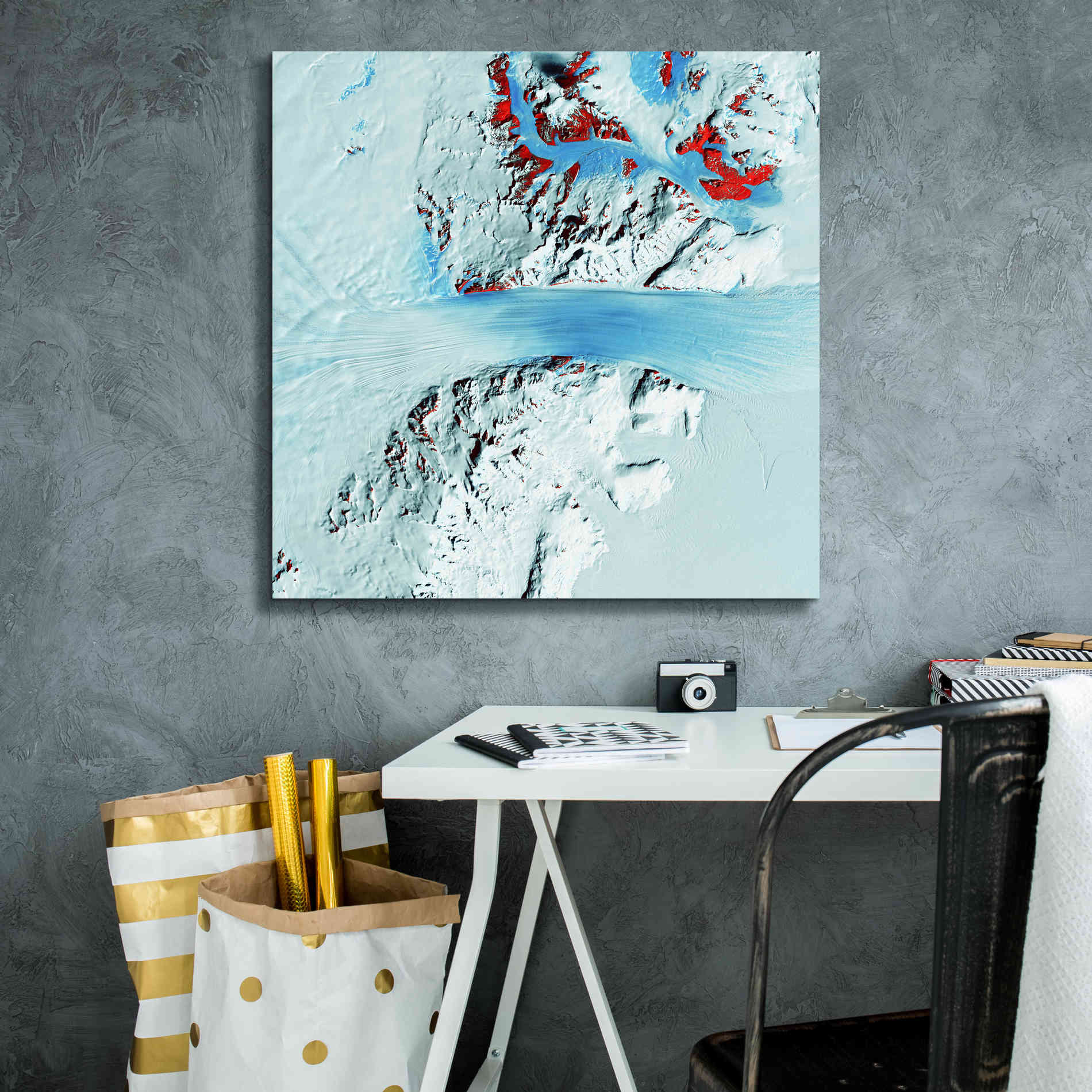 'Earth as Art: Byrd Glacier,' Canvas Wall Art,26 x 26