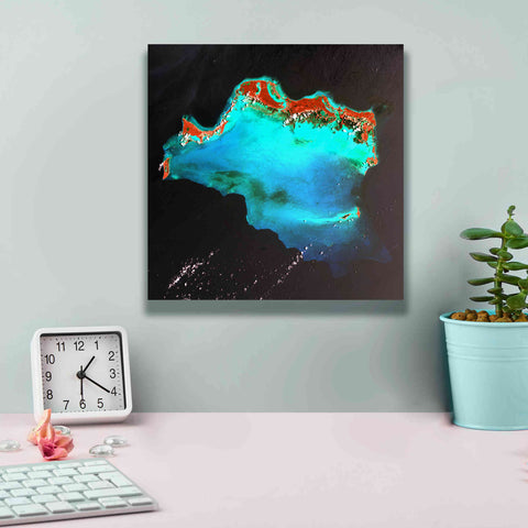 Image of 'Earth as Art: Caribbean Luxury,' Canvas Wall Art,12 x 12