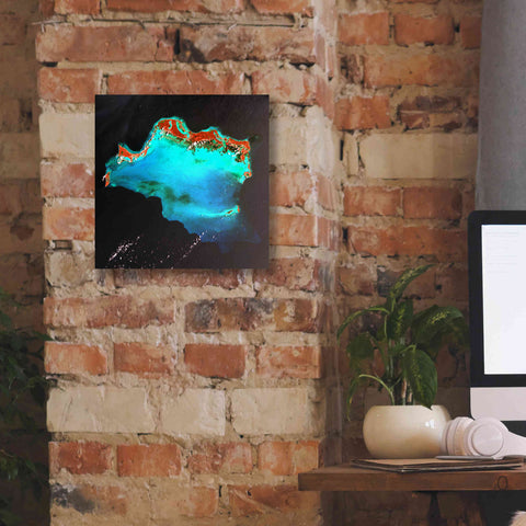 Image of 'Earth as Art: Caribbean Luxury,' Canvas Wall Art,12 x 12