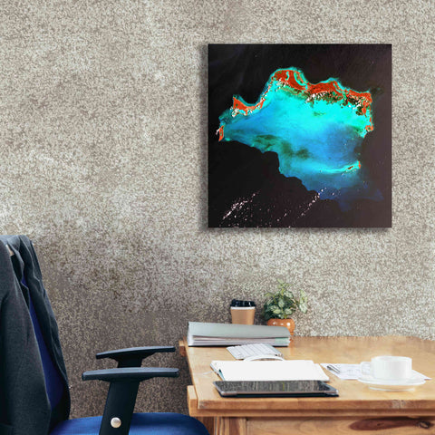 Image of 'Earth as Art: Caribbean Luxury,' Canvas Wall Art,26 x 26