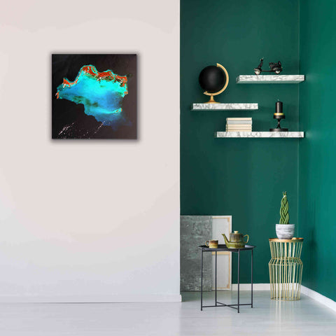 Image of 'Earth as Art: Caribbean Luxury,' Canvas Wall Art,26 x 26