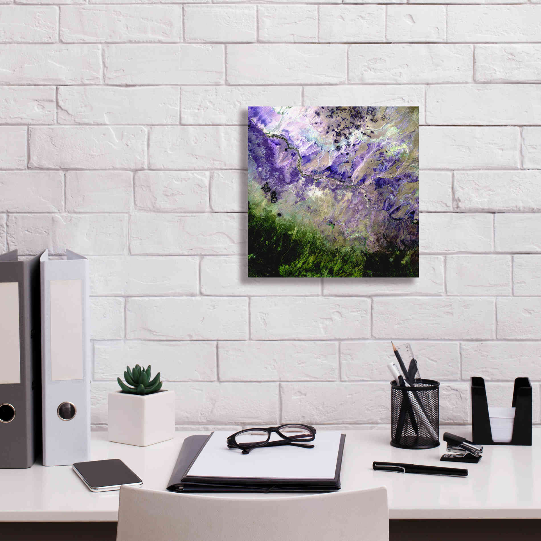 'Earth as Art: Desert to Forest,' Canvas Wall Art,12 x 12