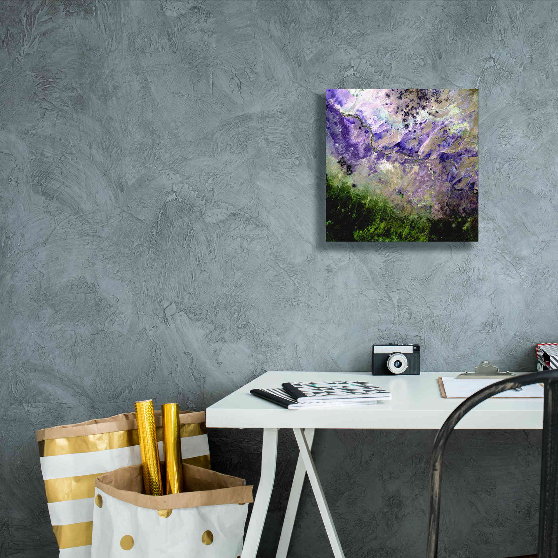 'Earth as Art: Desert to Forest,' Canvas Wall Art,12 x 12