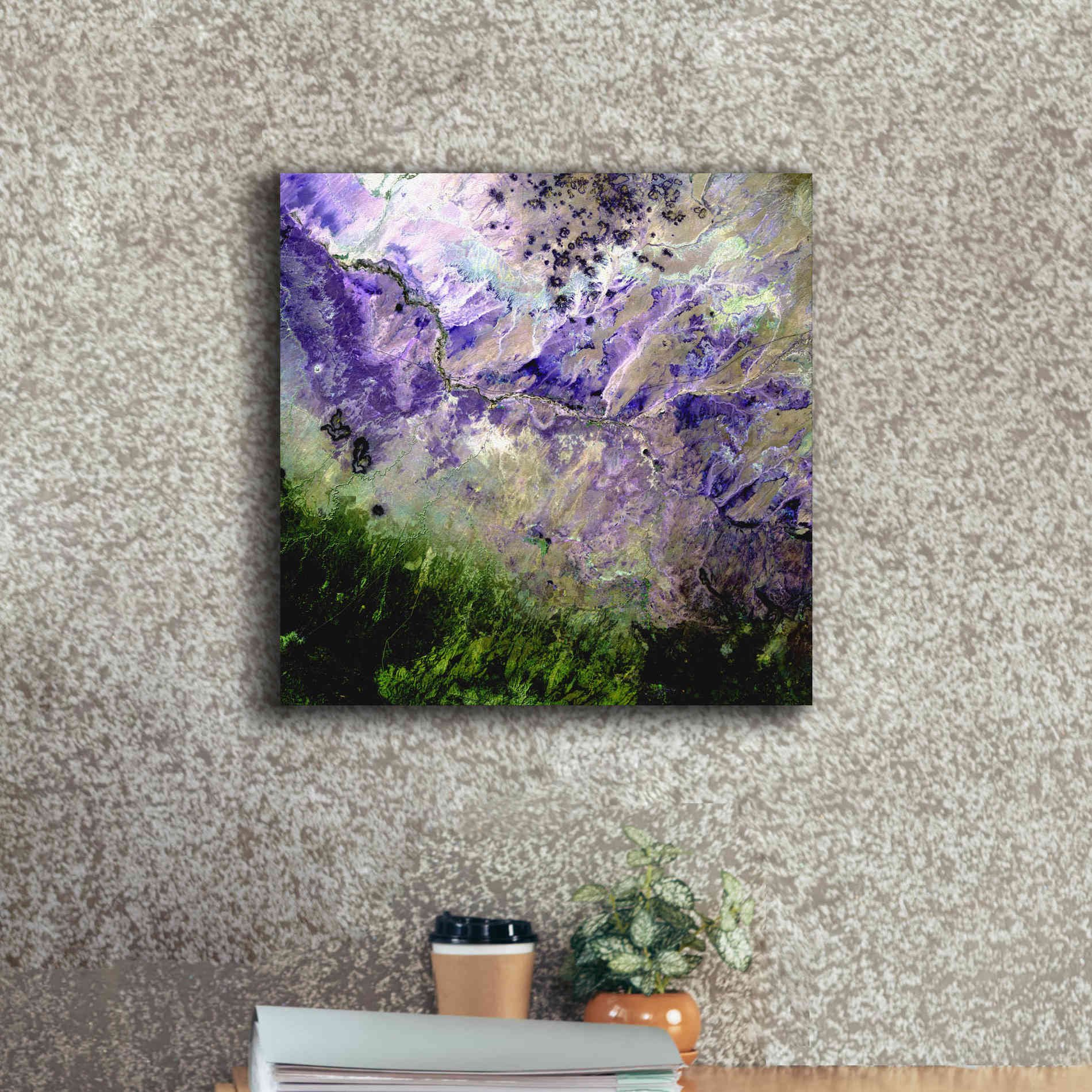 'Earth as Art: Desert to Forest,' Canvas Wall Art,18 x 18