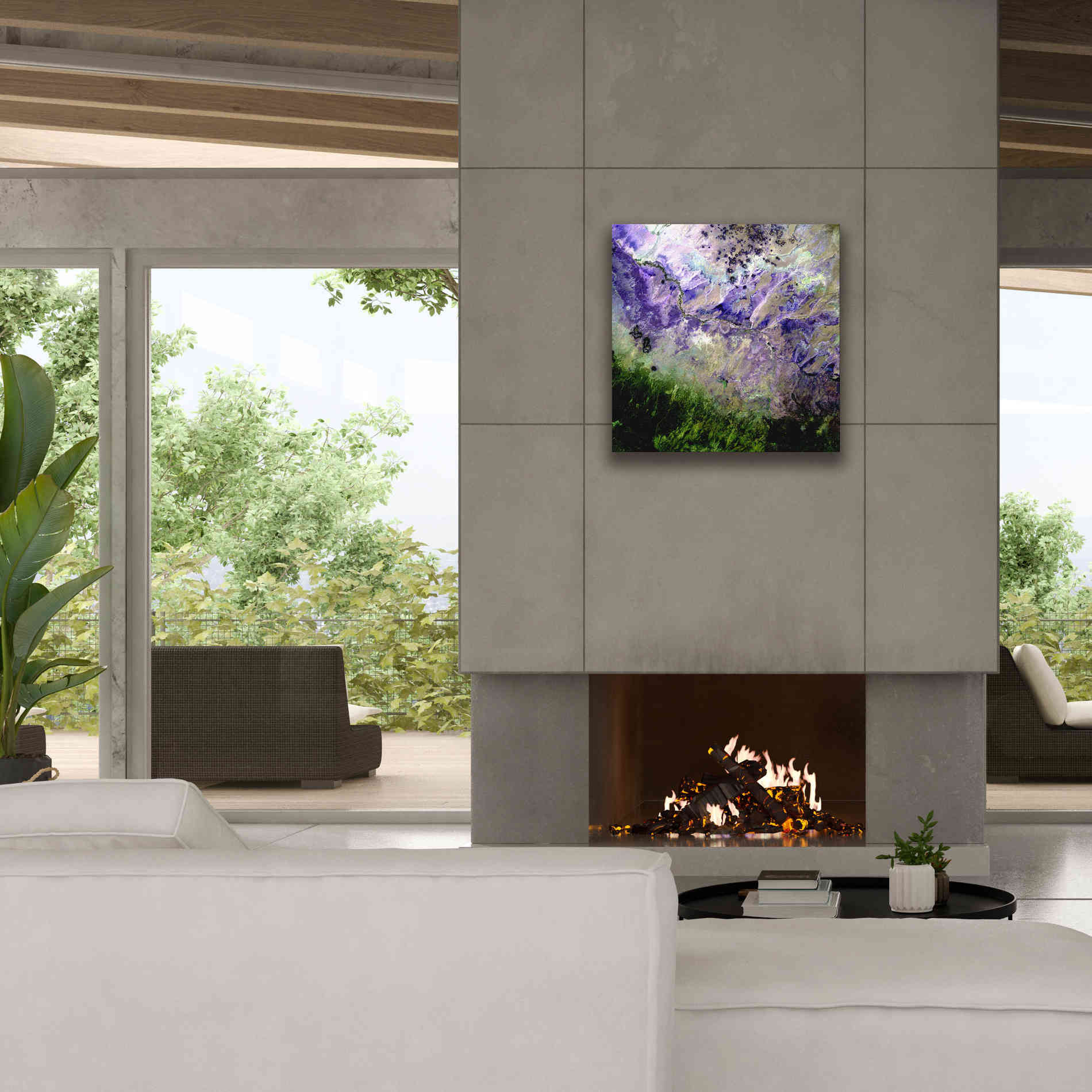 'Earth as Art: Desert to Forest,' Canvas Wall Art,26 x 26