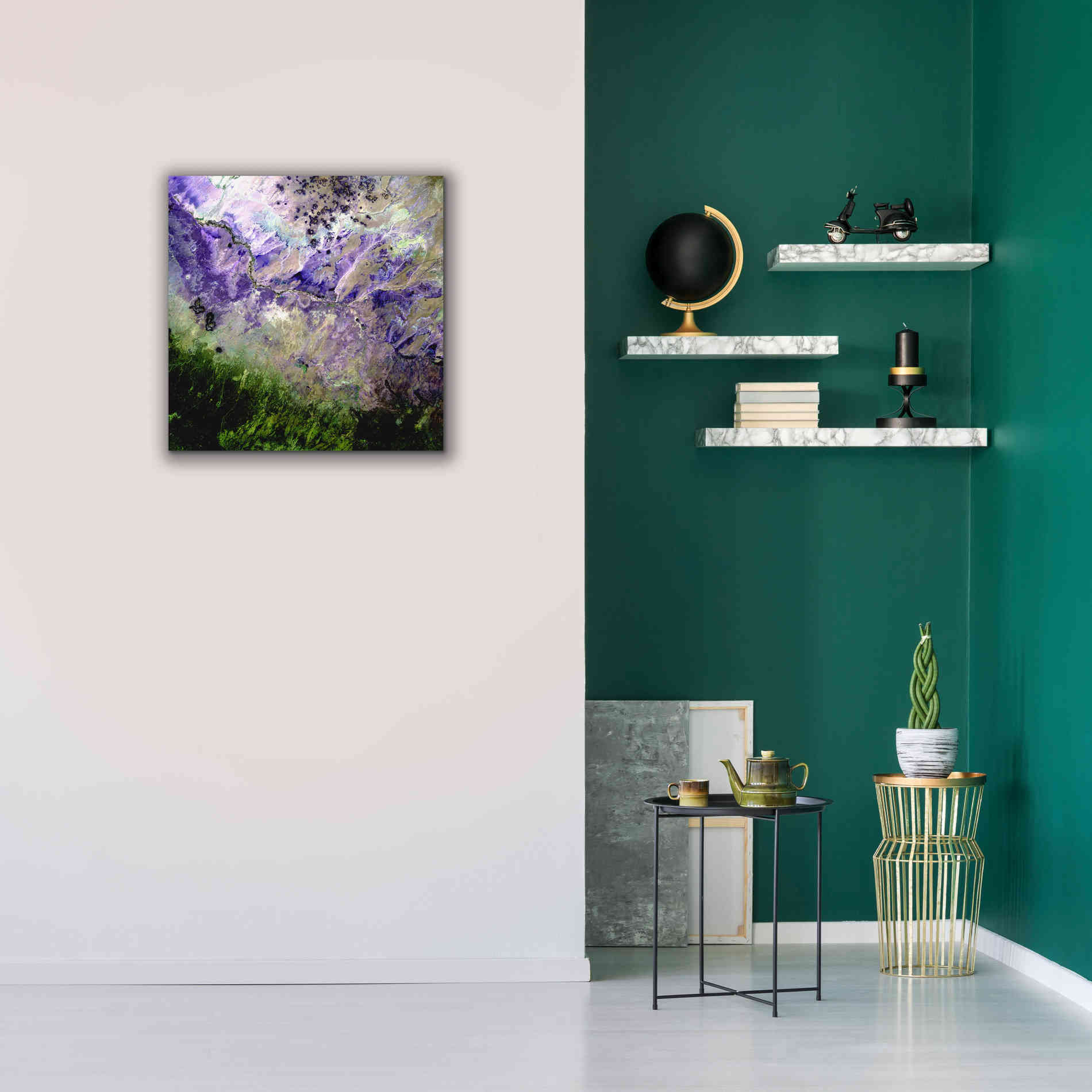 'Earth as Art: Desert to Forest,' Canvas Wall Art,26 x 26
