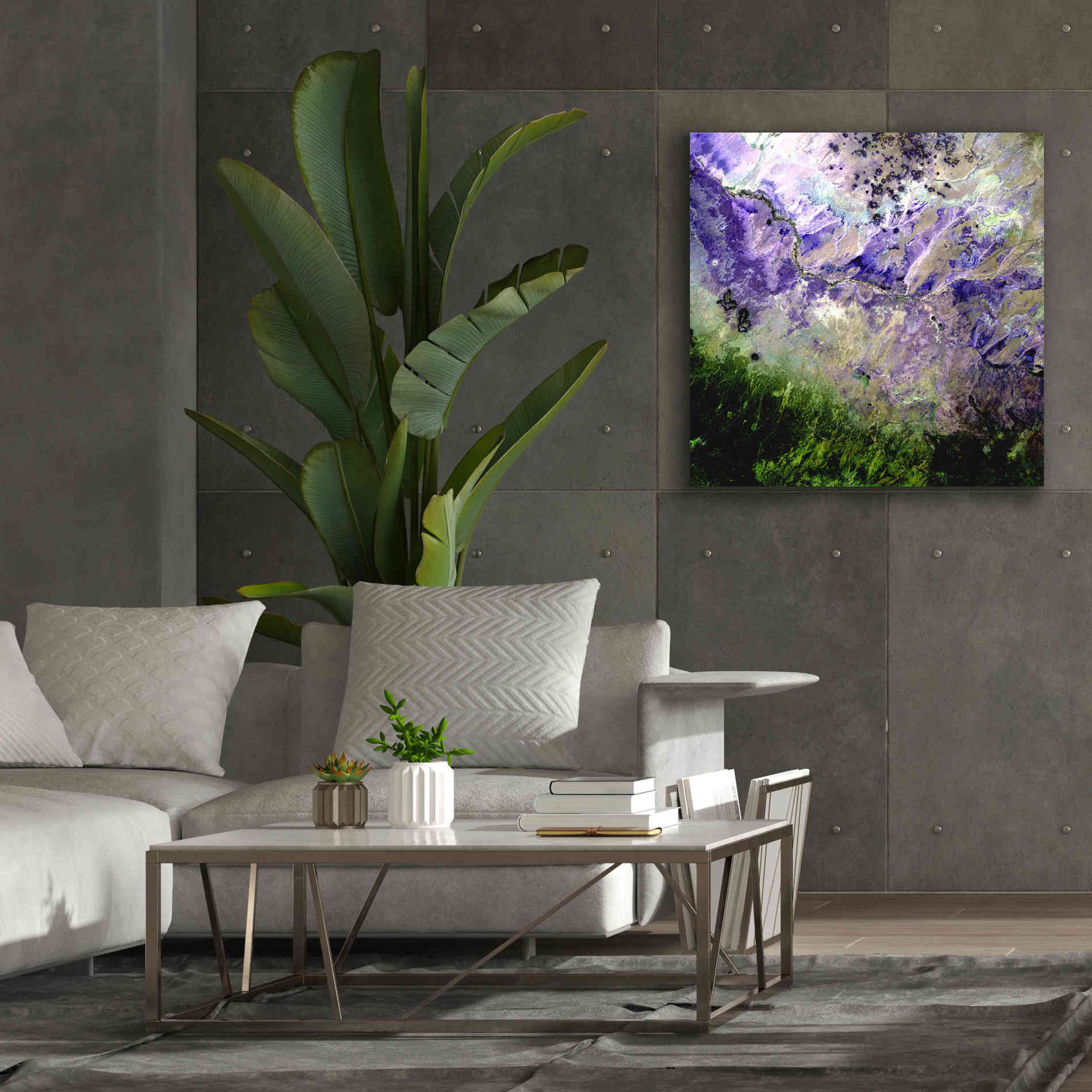 'Earth as Art: Desert to Forest,' Canvas Wall Art,37 x 37
