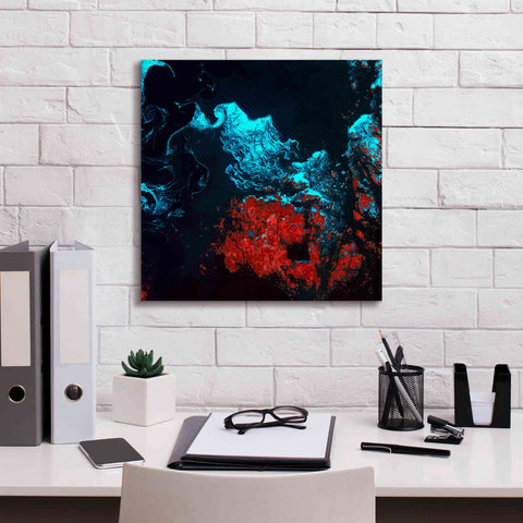Image of 'Earth as Art: Ghostly Ice,' Canvas Wall Art,18 x 18