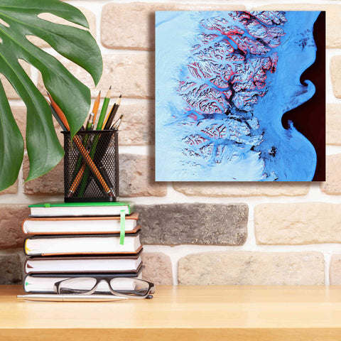 Image of 'Earth as Art: Ice Waves,' Canvas Wall Art,12 x 12