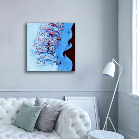 Image of 'Earth as Art: Ice Waves,' Canvas Wall Art,37 x 37