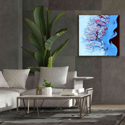 Image of 'Earth as Art: Ice Waves,' Canvas Wall Art,37 x 37