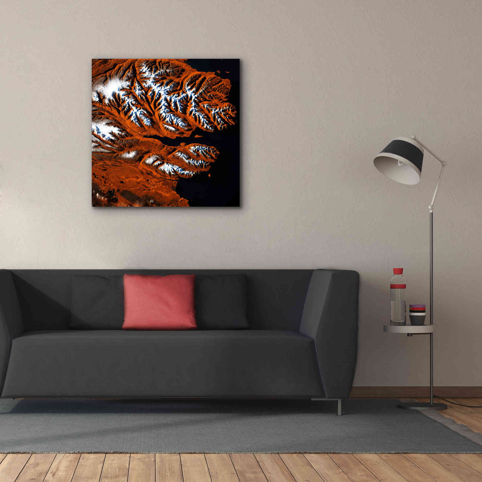 'Earth as Art: Icelandic Tiger,' Canvas Wall Art,37 x 37