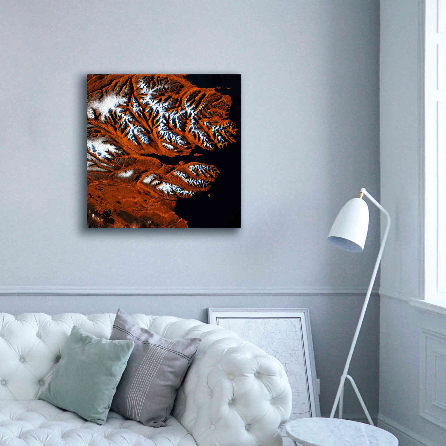 'Earth as Art: Icelandic Tiger,' Canvas Wall Art,37 x 37
