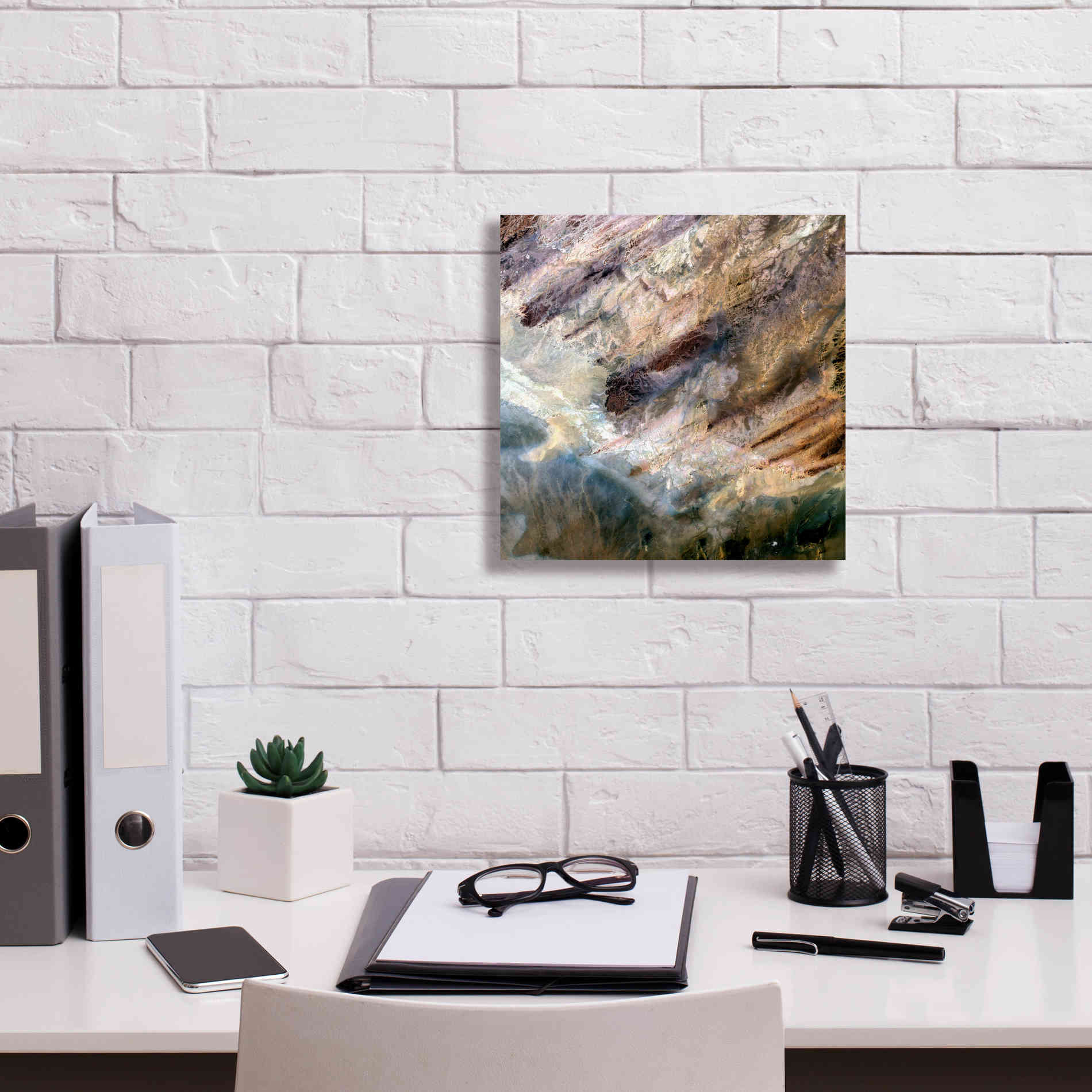 'Earth as Art: Impact,' Canvas Wall Art,12 x 12
