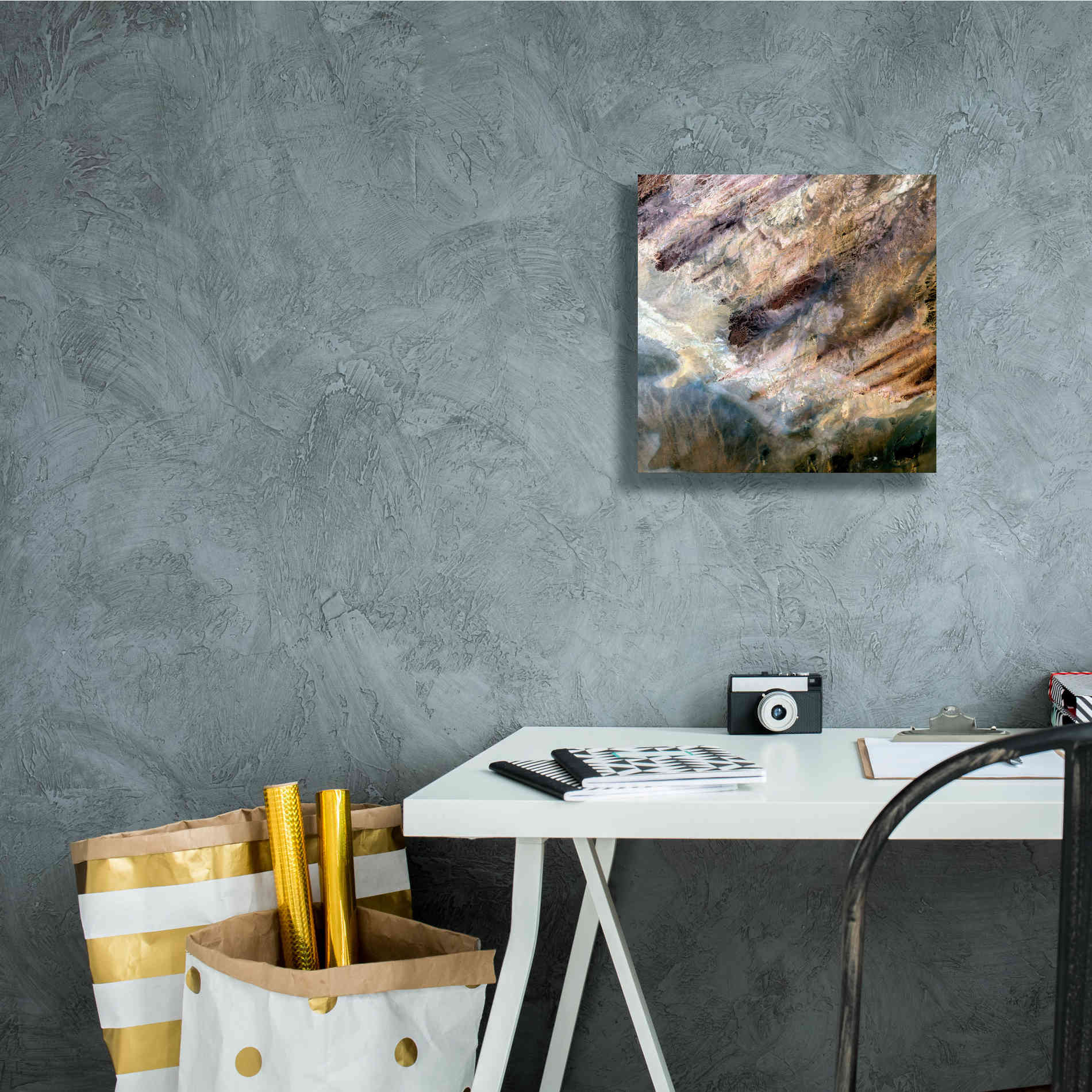 'Earth as Art: Impact,' Canvas Wall Art,12 x 12