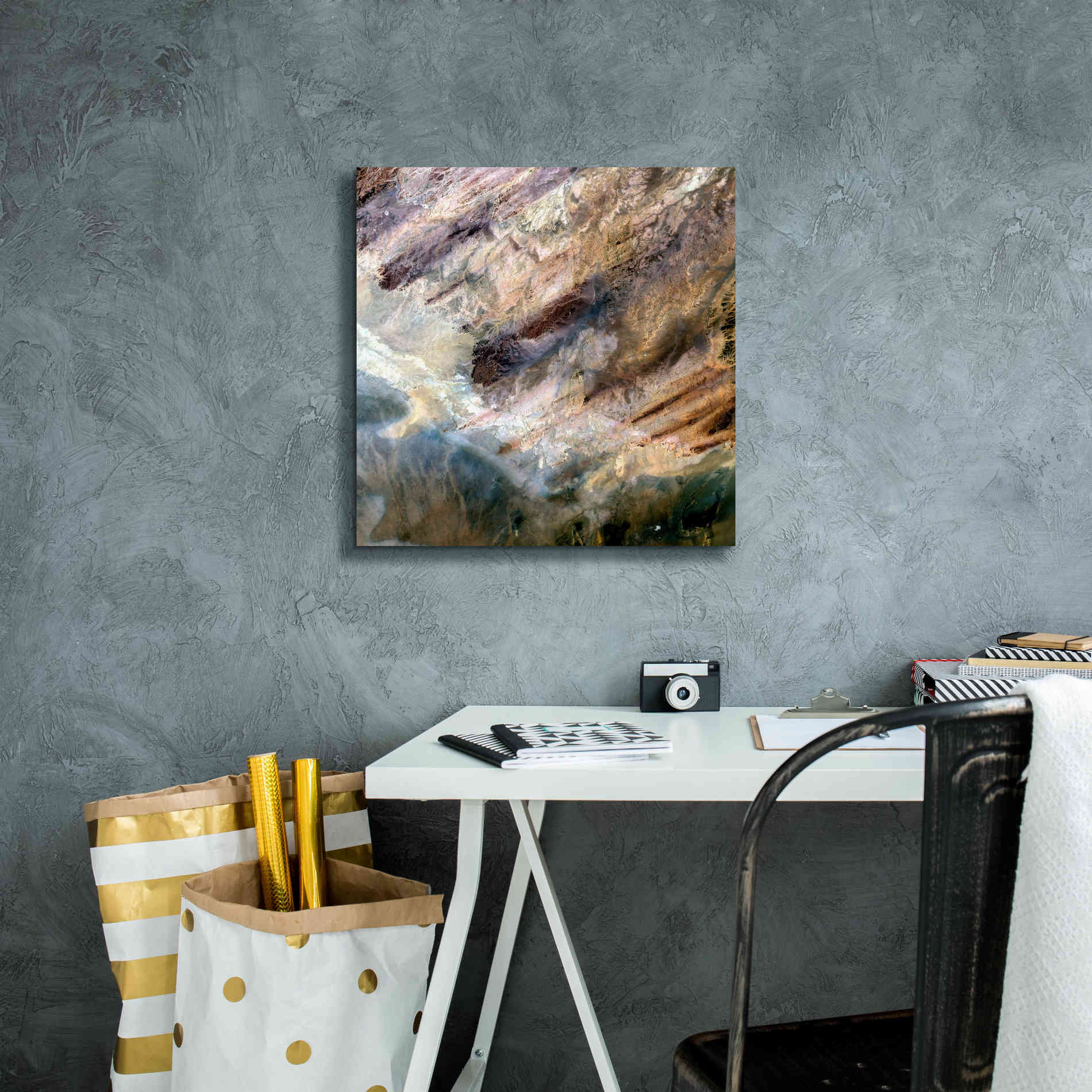 'Earth as Art: Impact,' Canvas Wall Art,18 x 18