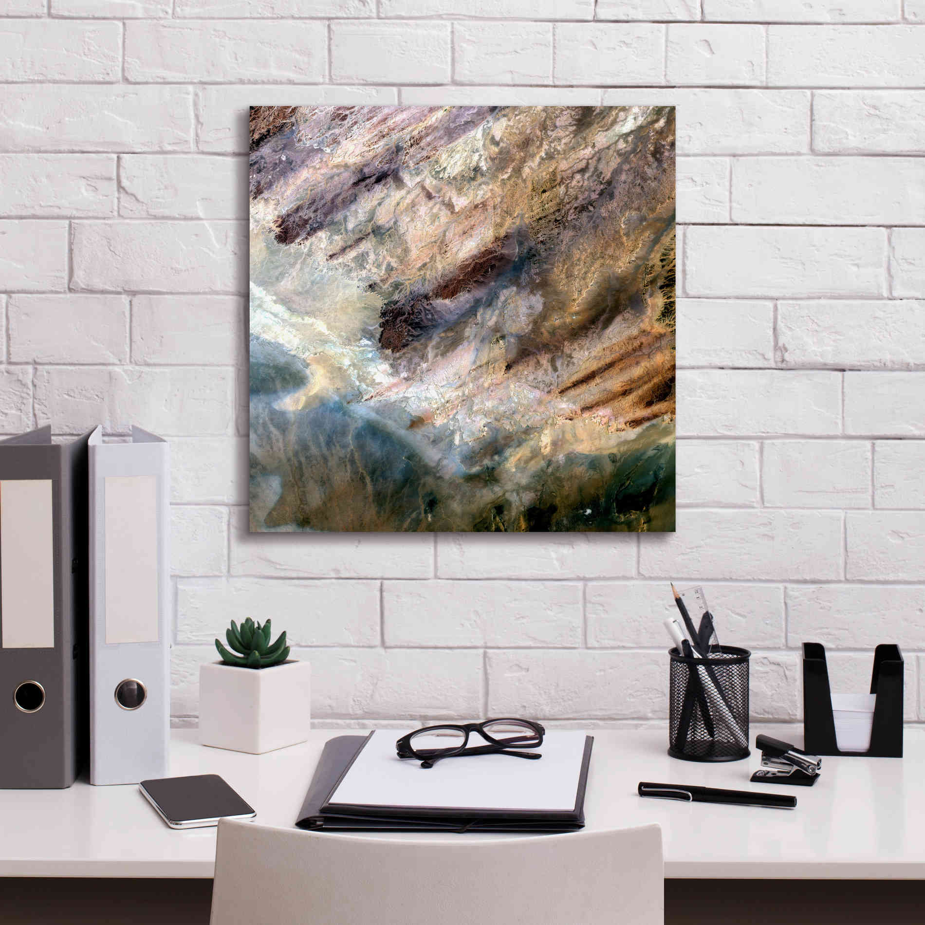 'Earth as Art: Impact,' Canvas Wall Art,18 x 18