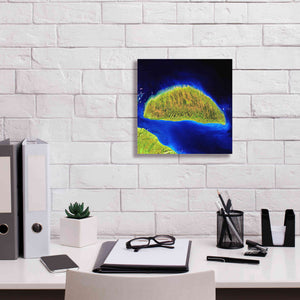 'Earth as Art: Island Rebound,' Canvas Wall Art,12 x 12