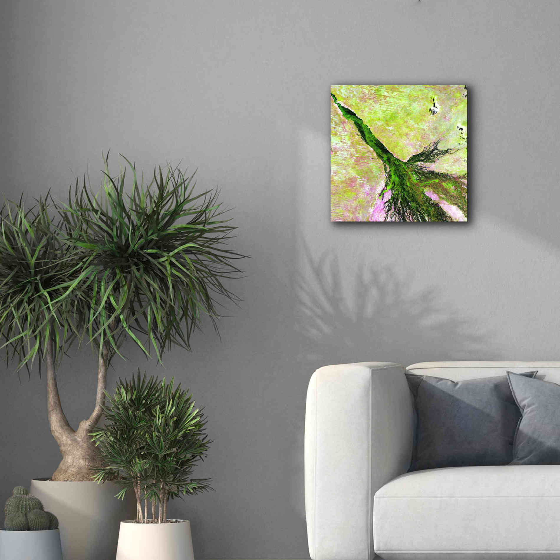 'Earth as Art: Okavango Delta,' Canvas Wall Art,18 x 18