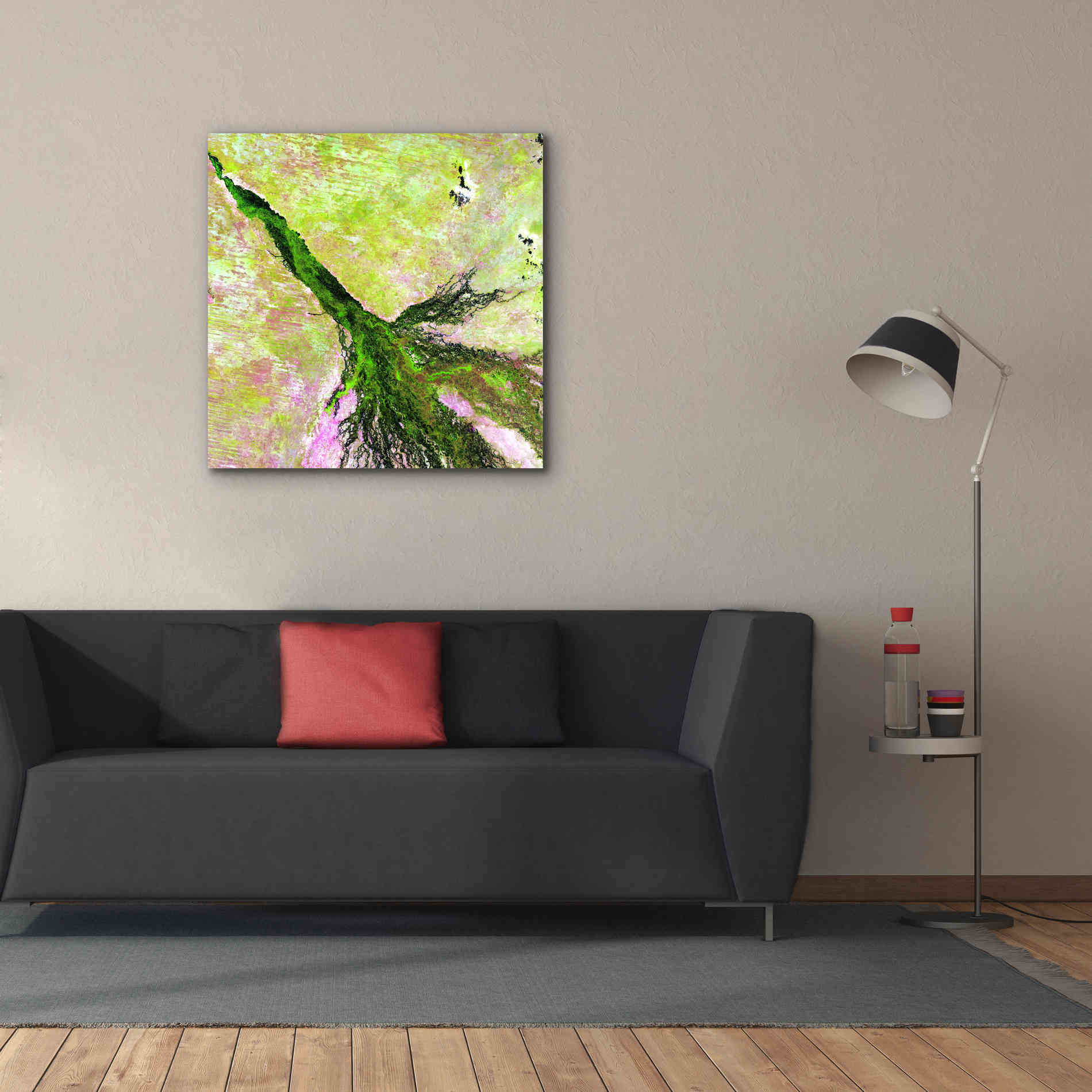 'Earth as Art: Okavango Delta,' Canvas Wall Art,37 x 37