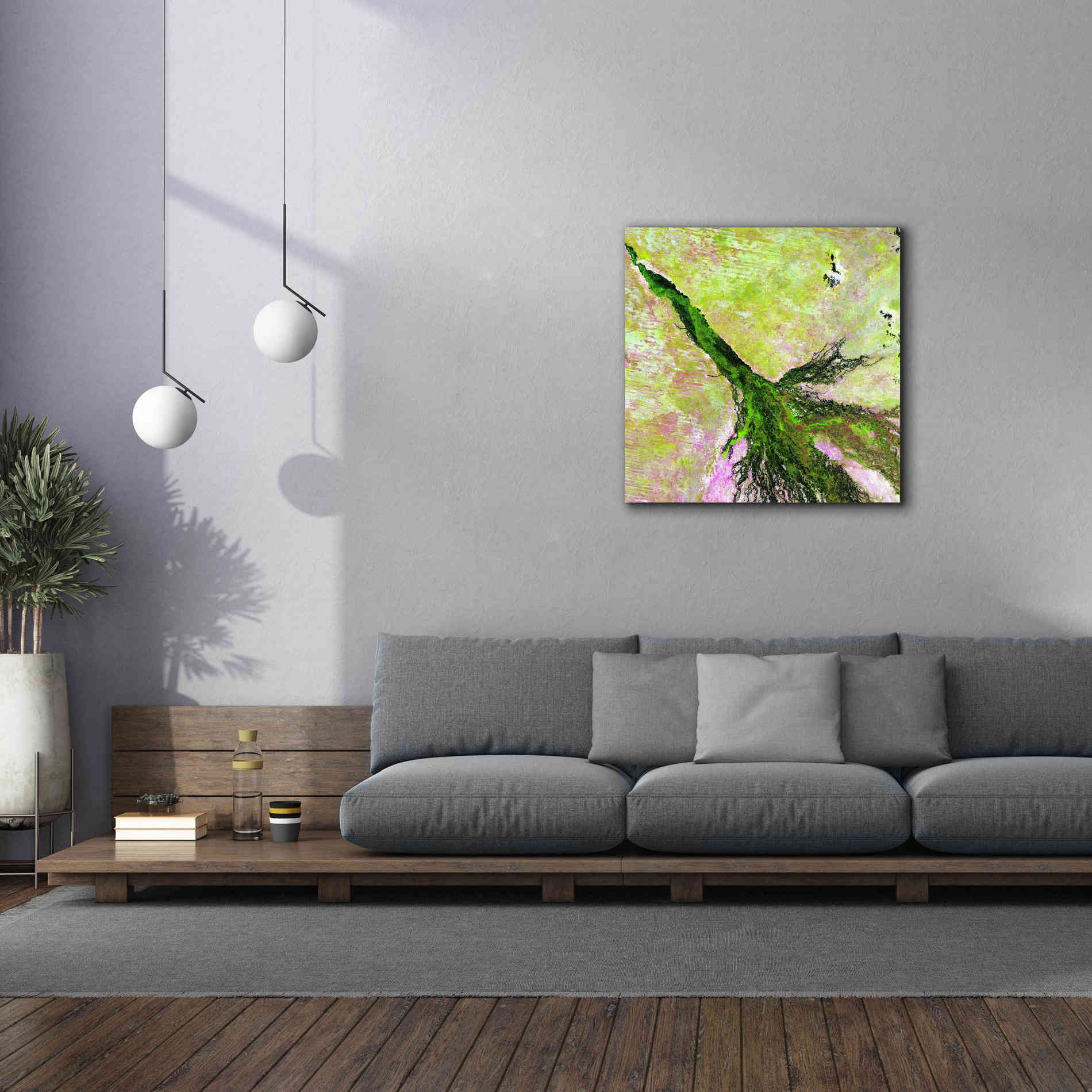 'Earth as Art: Okavango Delta,' Canvas Wall Art,37 x 37