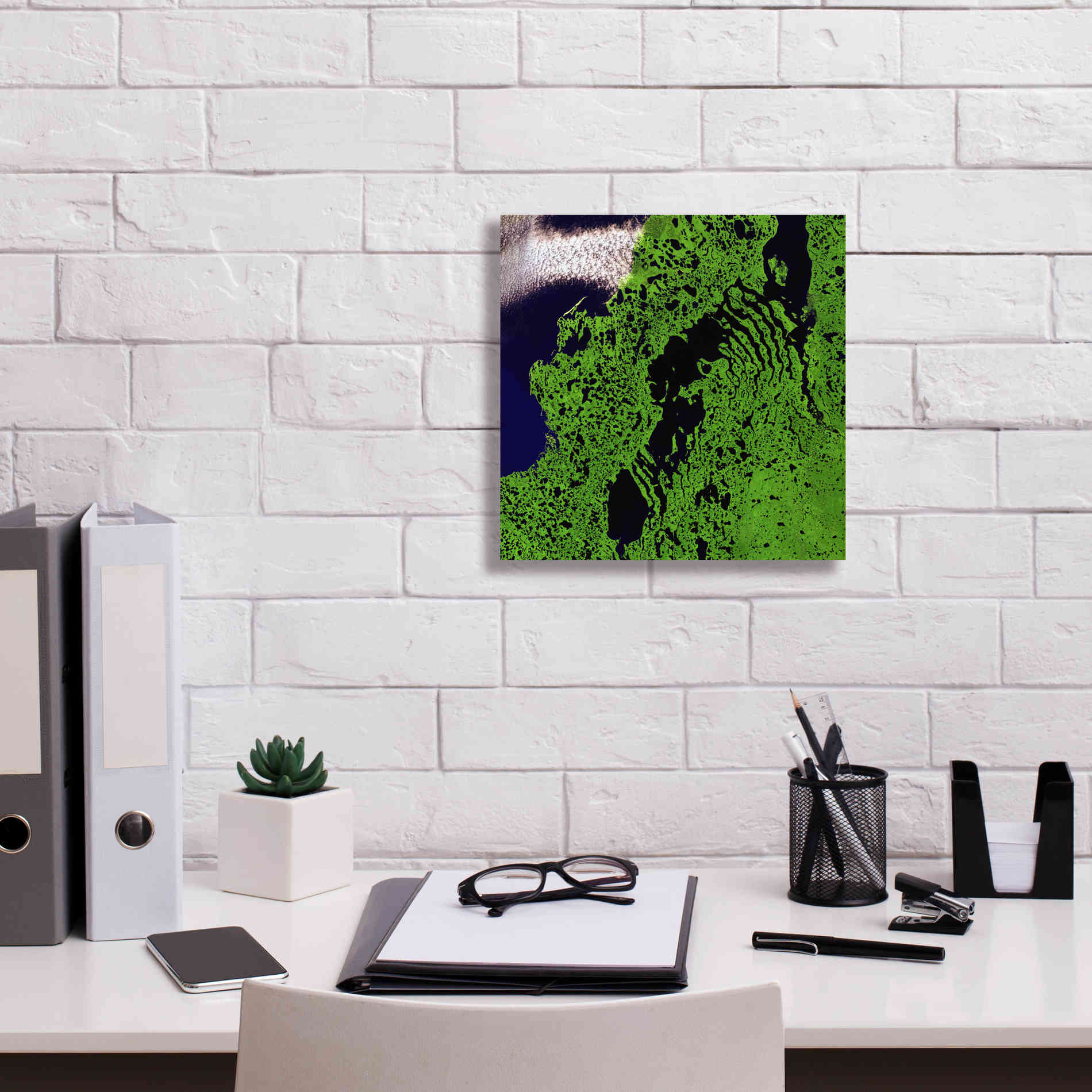 'Earth as Art: Remote Tundra,' Canvas Wall Art,12 x 12