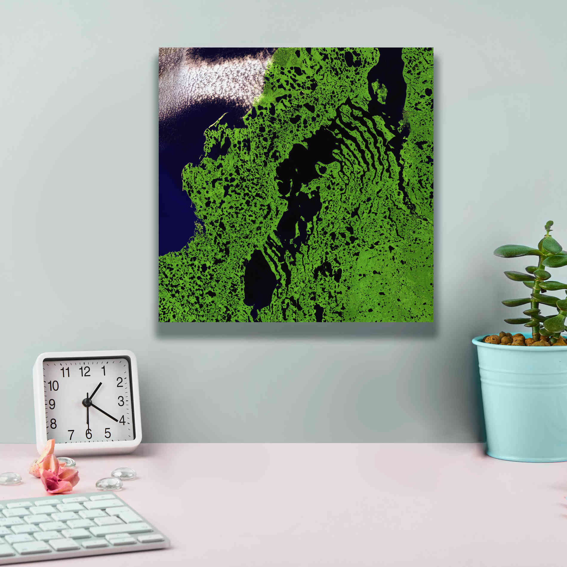 'Earth as Art: Remote Tundra,' Canvas Wall Art,12 x 12