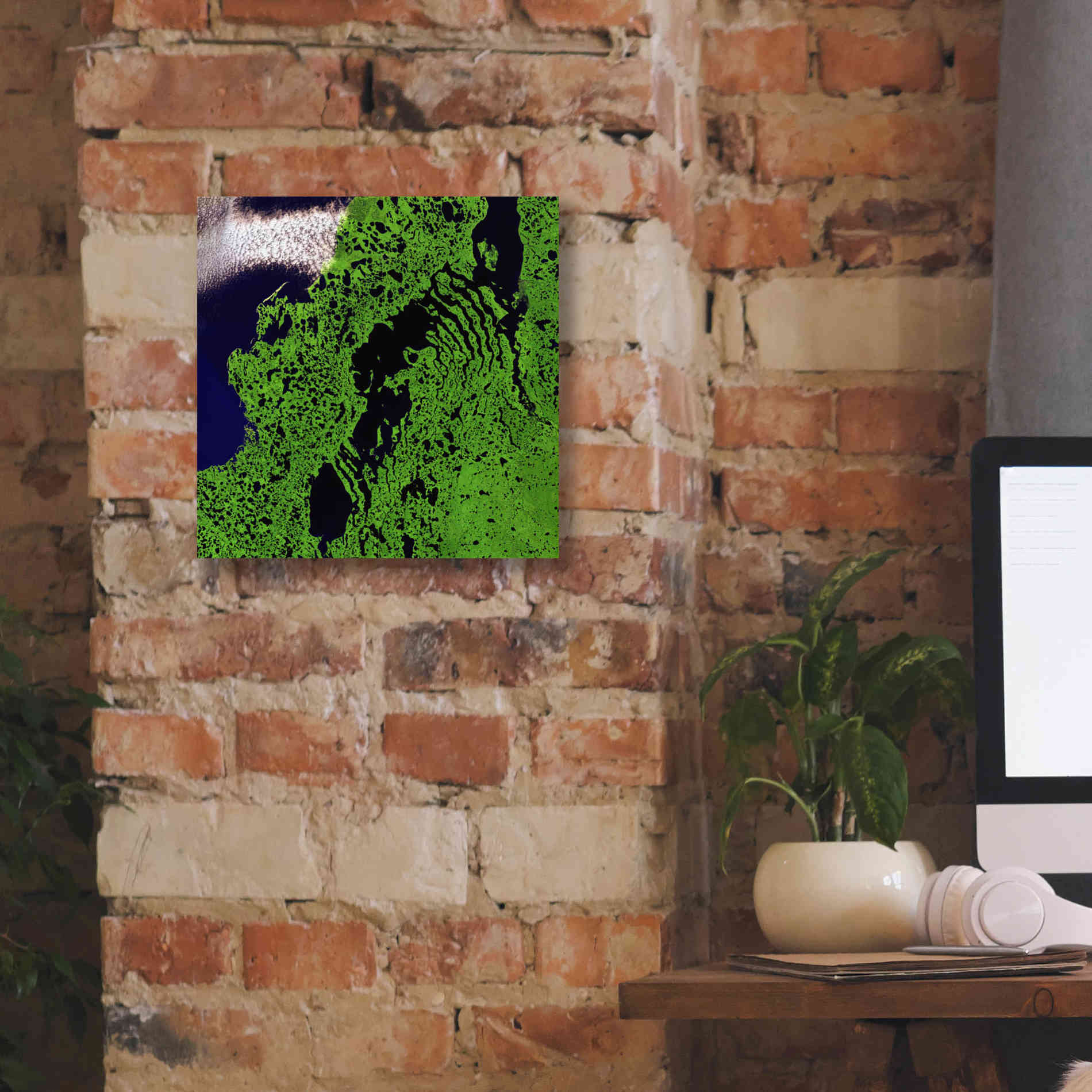 'Earth as Art: Remote Tundra,' Canvas Wall Art,12 x 12