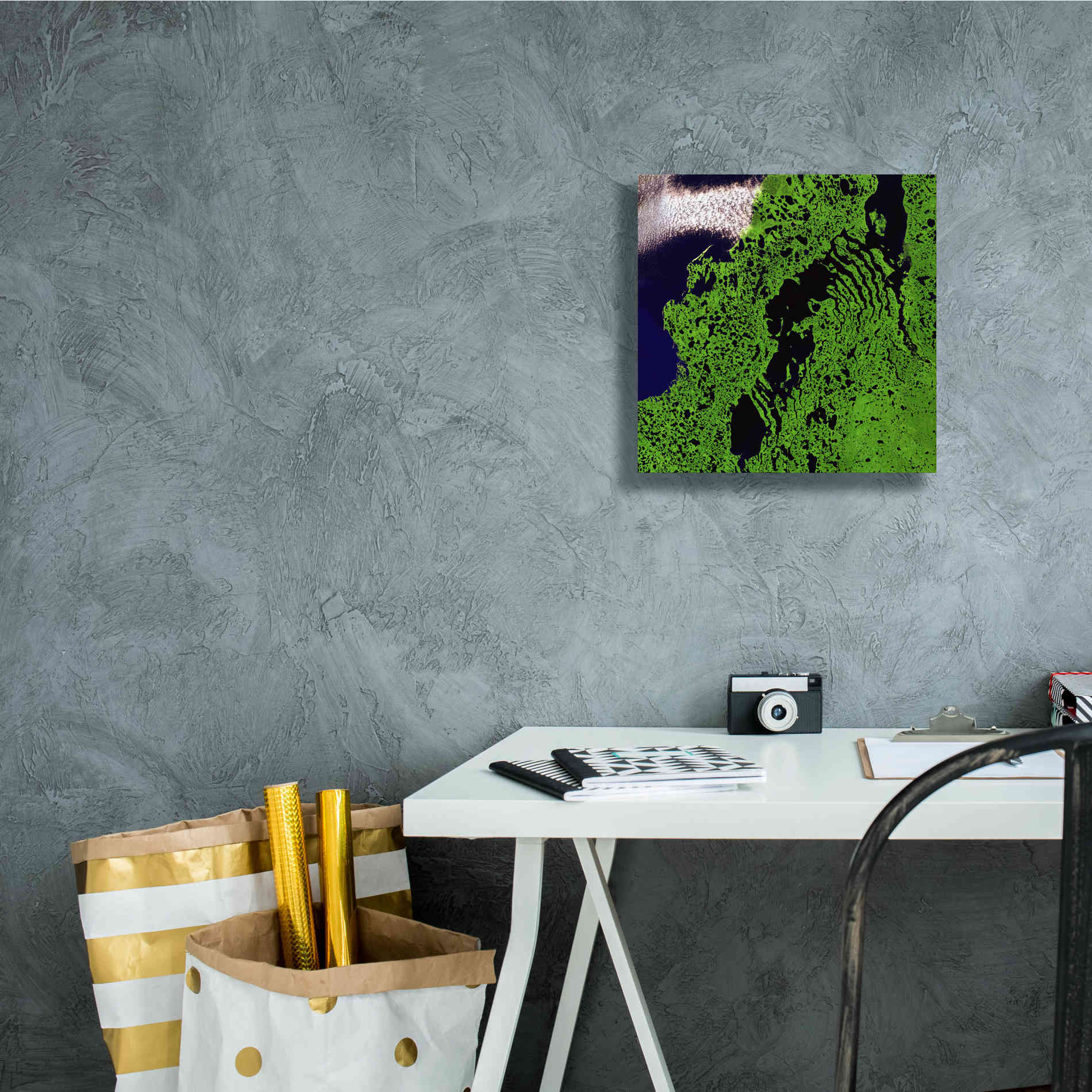 'Earth as Art: Remote Tundra,' Canvas Wall Art,12 x 12