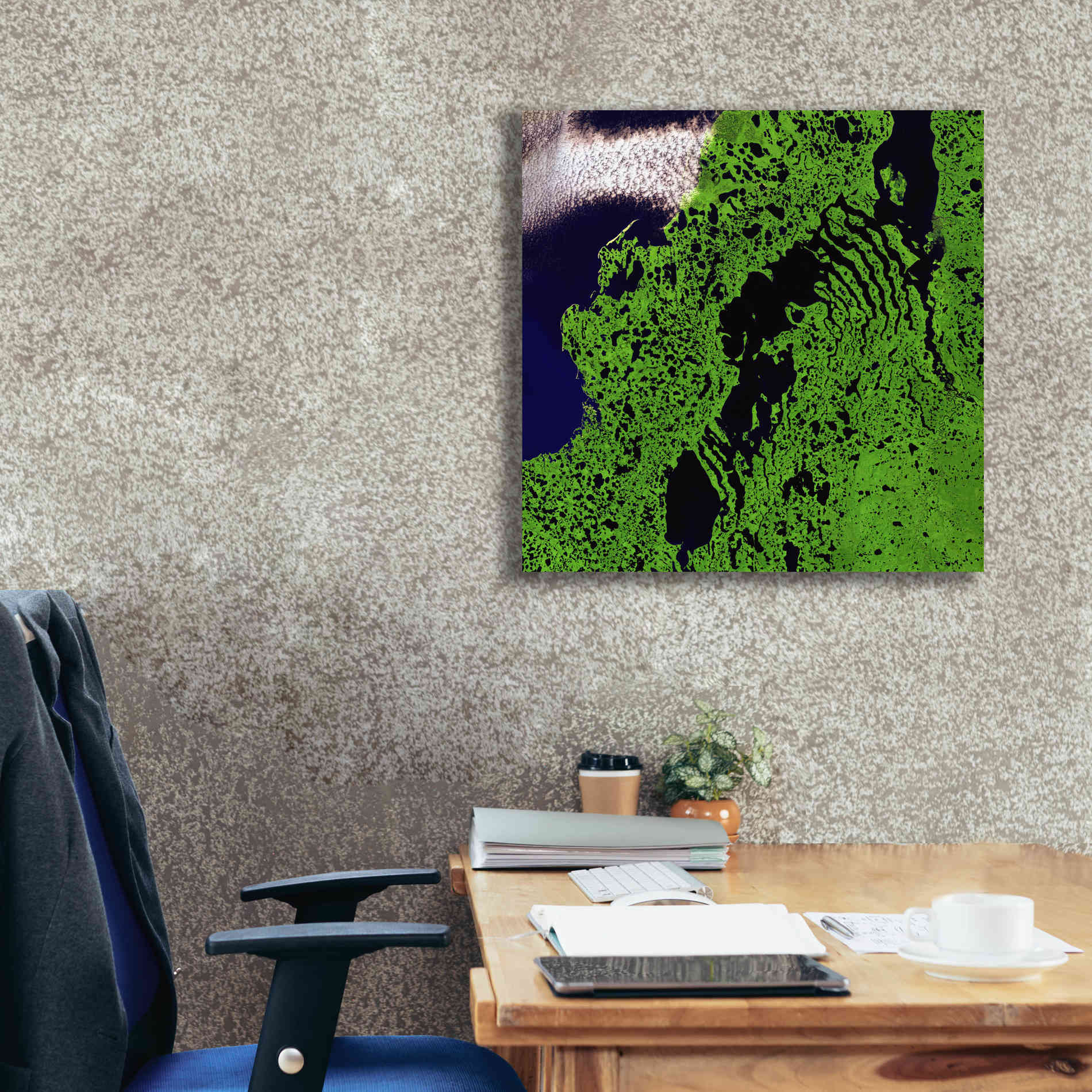 'Earth as Art: Remote Tundra,' Canvas Wall Art,26 x 26