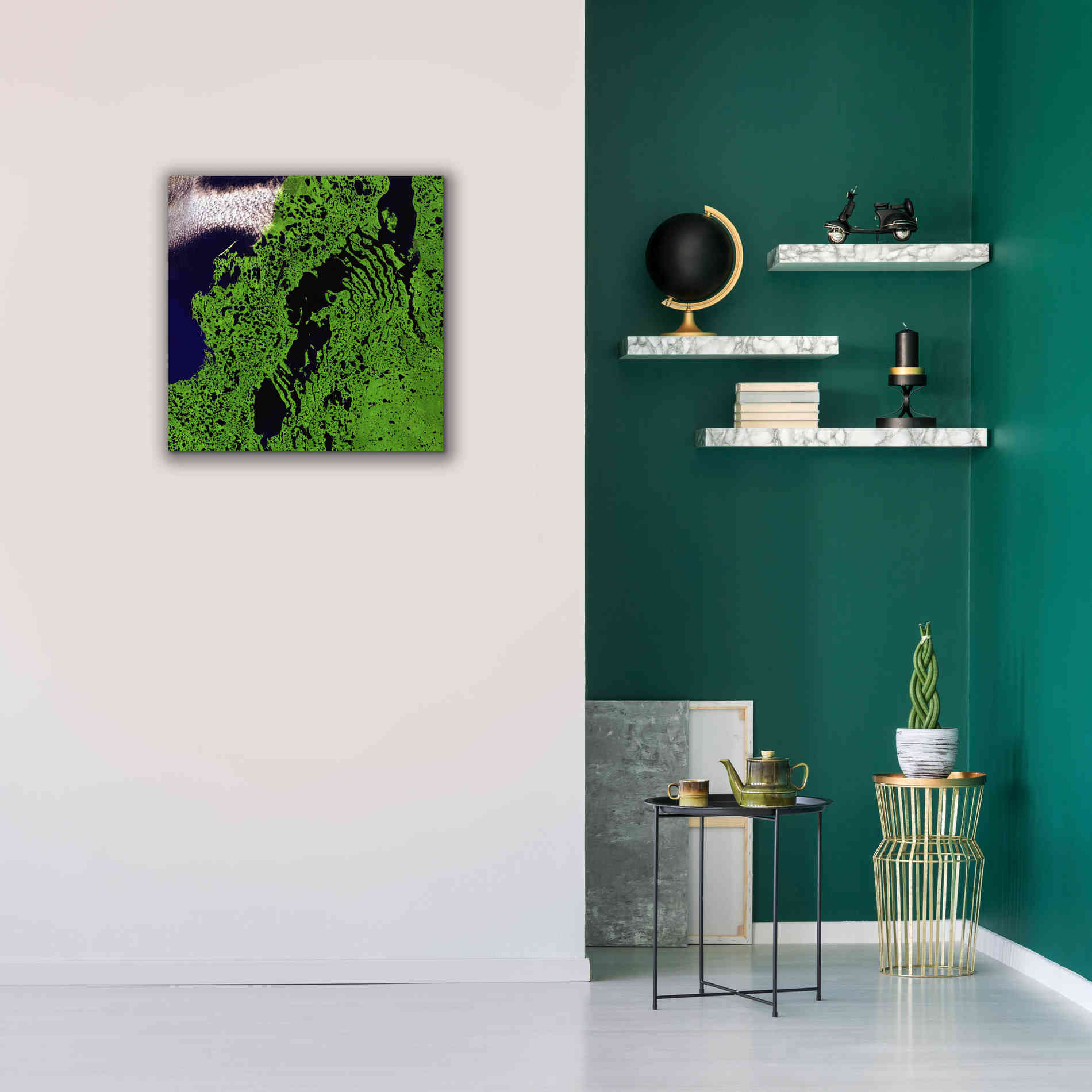 'Earth as Art: Remote Tundra,' Canvas Wall Art,26 x 26